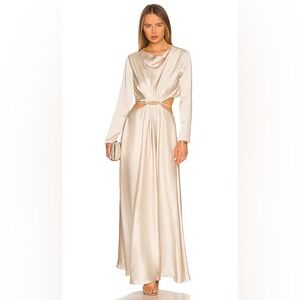 NWT SIMKHAI Kamryn Smocked Bodice Dress